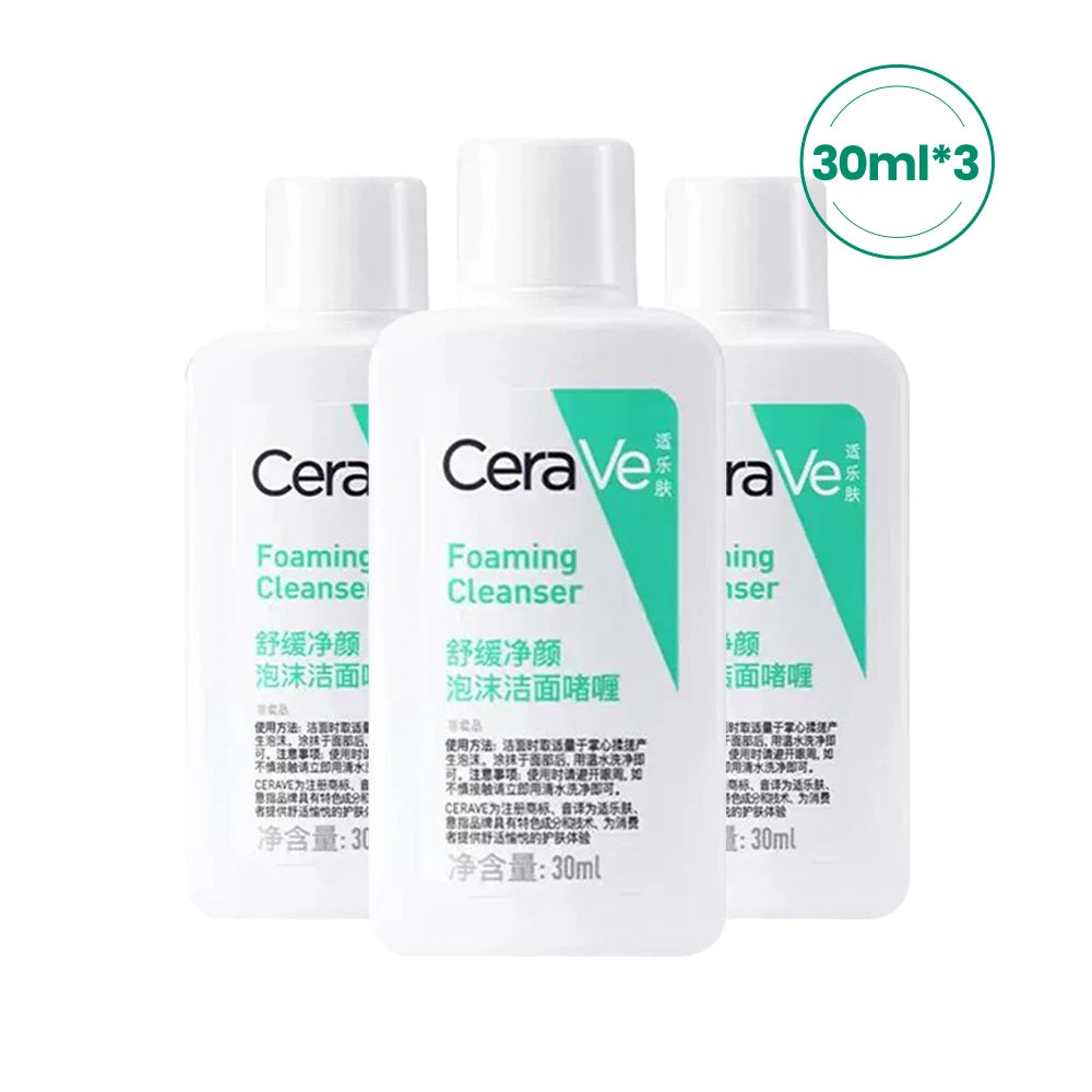 CeraVe Soothing Purifying Foaming Cleanser 236ml Daily Face Wash Facial Cleanser for Oily Skin - TUT 