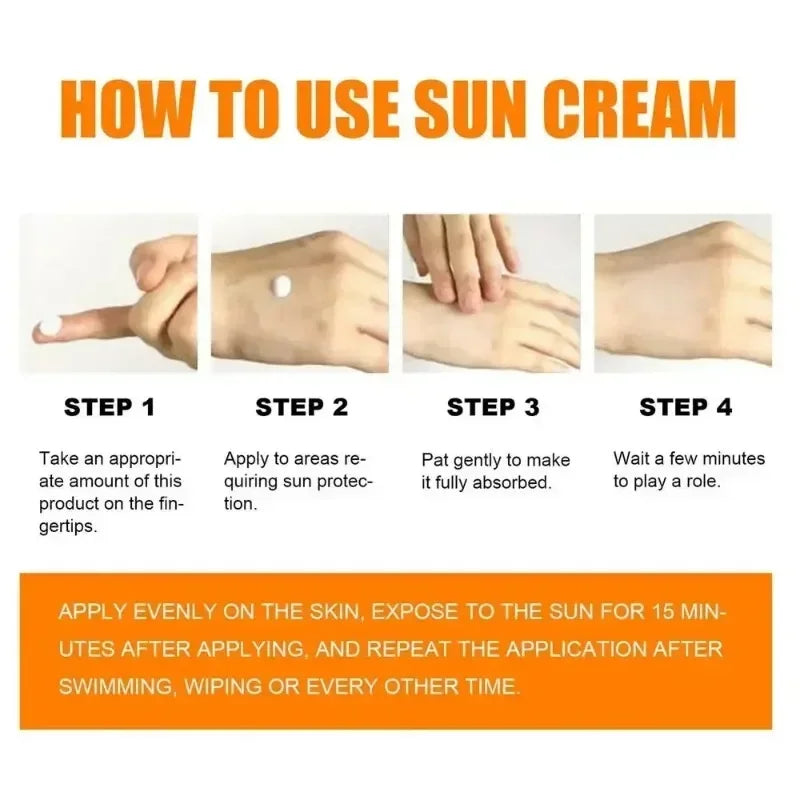 Facial Sunscreen SunCream Sunblock Skin Protective Cream New Sun Cream Bleaching Facial Moisturizer Anti Aging Oil Control - TUT 