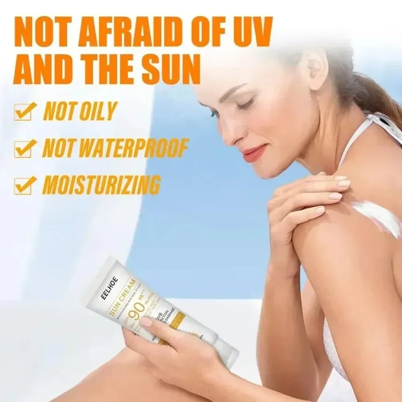 Facial Sunscreen SunCream Sunblock Skin Protective Cream New Sun Cream Bleaching Facial Moisturizer Anti Aging Oil Control - TUT 