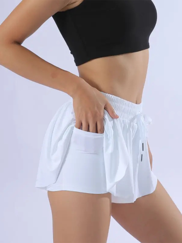 Ladies new style sports high elasticity and comfortable pocket tennis skirt - TUT 