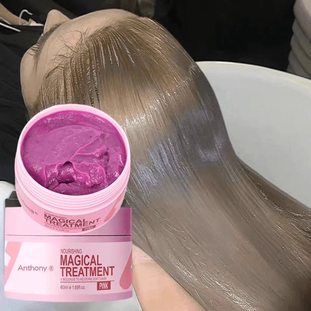 Magical Keratin Hair Mask 5 Seconds Repair Damaged Frizzy Hair Soft Smooth Shiny Nutrition Deep Moisturize Nourishing Hair Care - TUT 