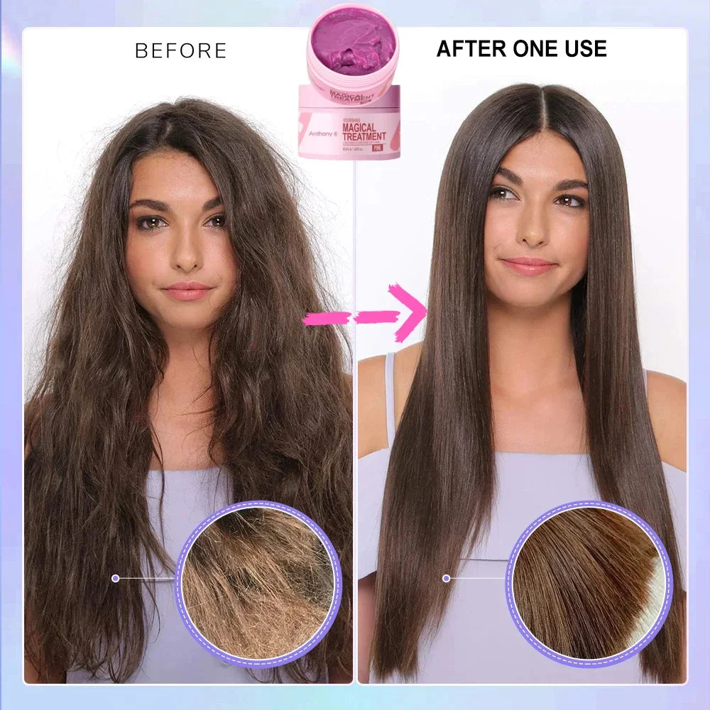 Magical Keratin Hair Mask 5 Seconds Repair Damaged Frizzy Hair Soft Smooth Shiny Nutrition Deep Moisturize Nourishing Hair Care - TUT 