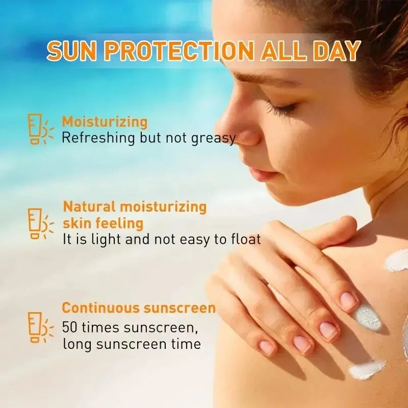 Original Facial Body Sunscreen Whitening Sun Cream Sunblock Skin Protective Cream Anti Sun Facial Protection Cream SPF 50 - TUT 