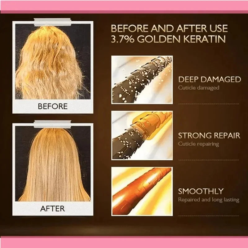 Magical Keratin Hair Mask 5 Seconds Repair Damaged Frizzy Hair Soft Smooth Shiny Nutrition Deep Moisturize Nourishing Hair Care